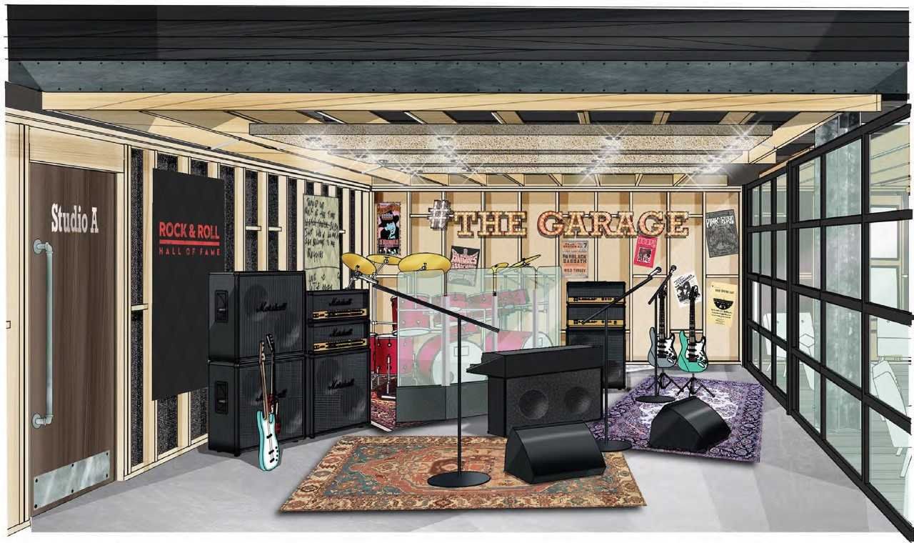 "Interactive Garage" at Cleveland's Rock & Roll Hall of Fame